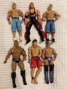 WWE & UFC Action Figure Bundle - 6 figures total